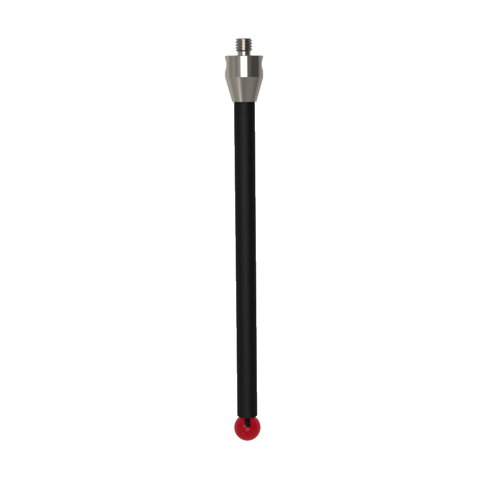 Straight Styli; base: titanium; stem: carbon fiber; ball: ruby