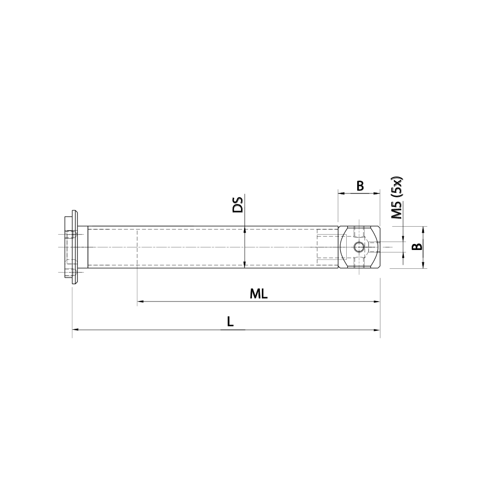Drawing of product TV M5 018 15 200