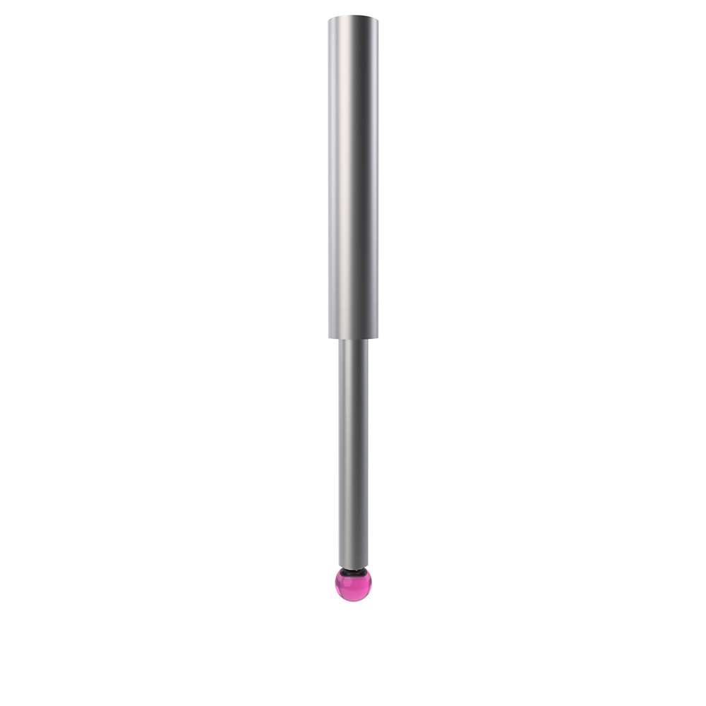 Straight Styli; stem: carbide; ball: ruby