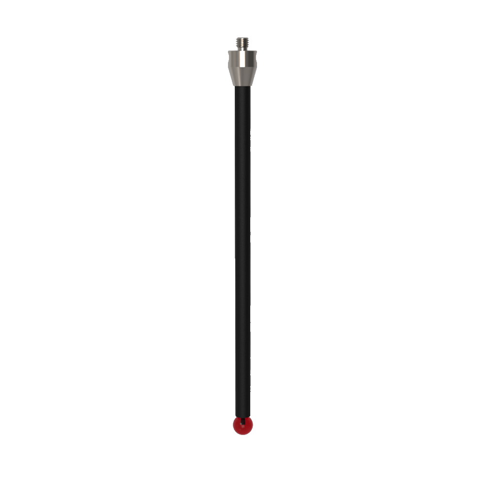 Straight Styli; base: titanium; stem: carbon fiber; ball: ruby