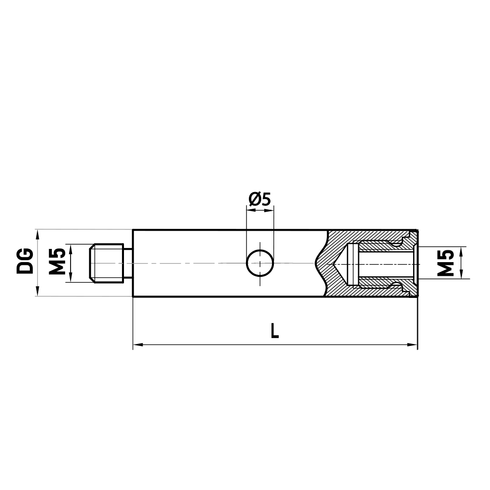 Drawing of product VA M5 000 20 200