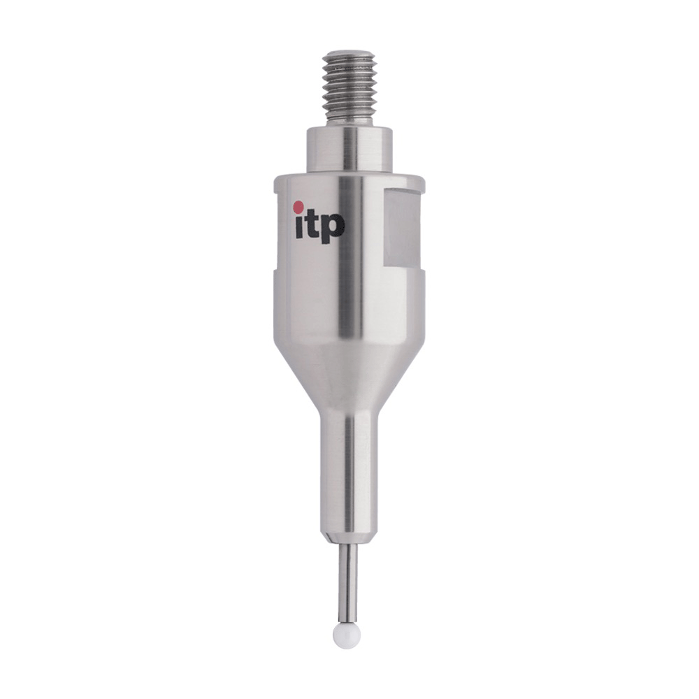 Straight Stylus; base: stainless steel; stem: carbide; ball: ruby