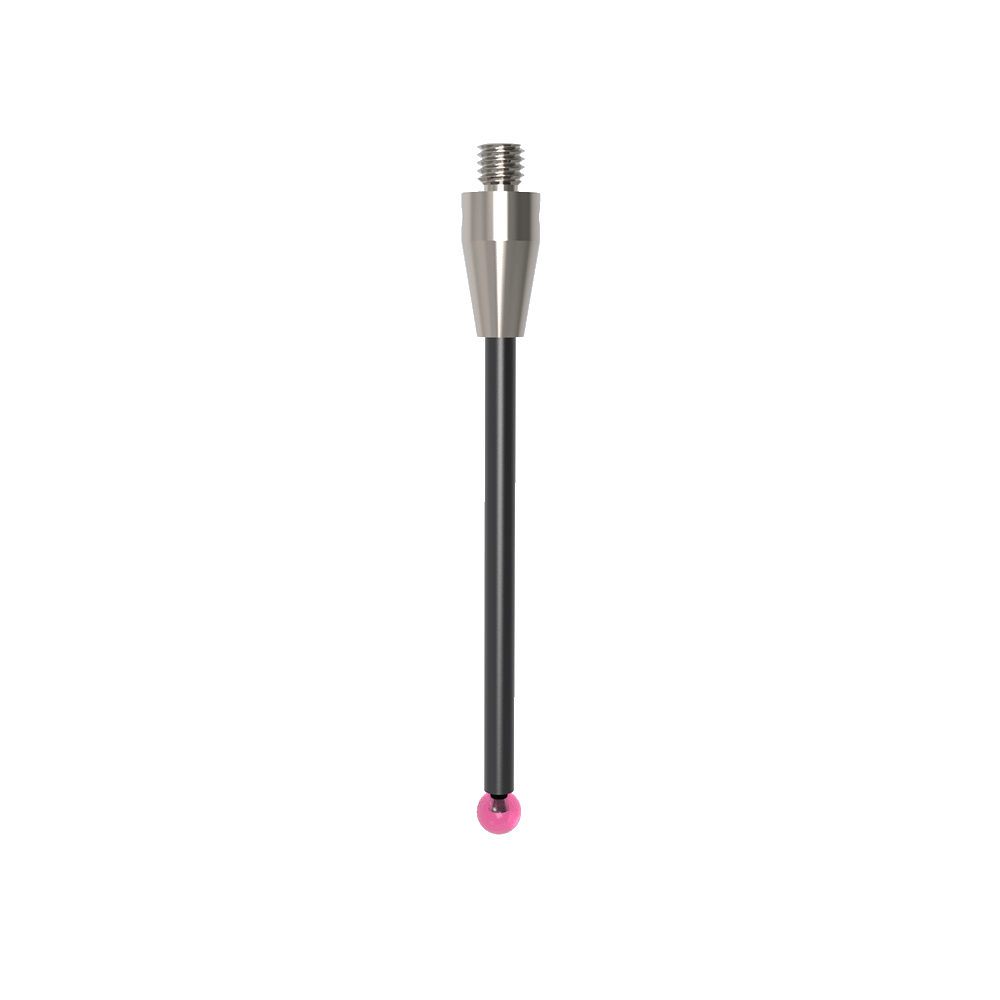 Straight Styli; base: titanium; stem: carbon fiber; ball: ruby
