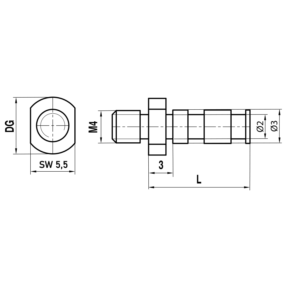 Drawing of product BI M4 000 07 016