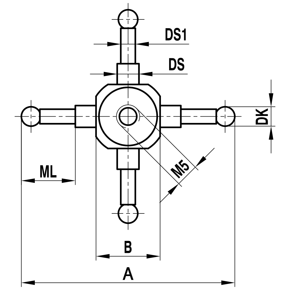Drawing of product WT M5 015 15 045