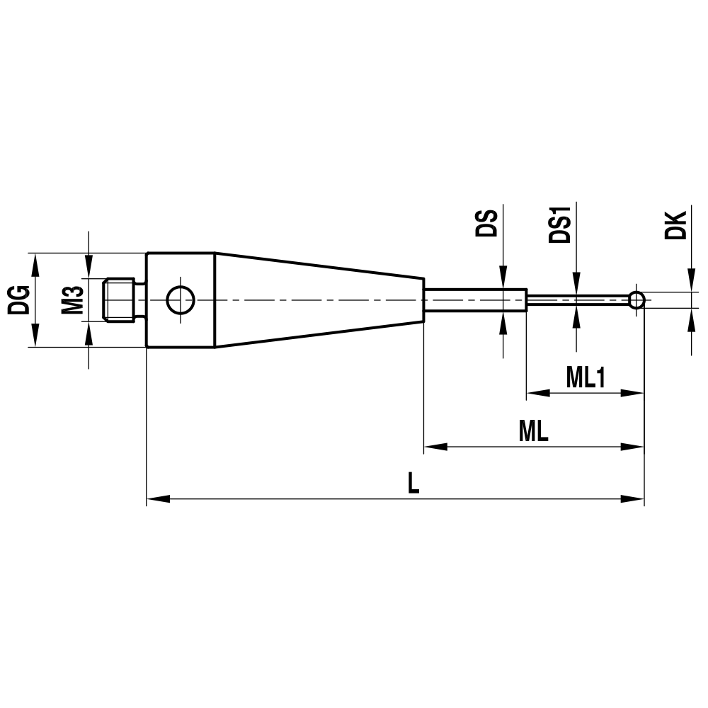 Drawing of product TH M3 0025 04 022
