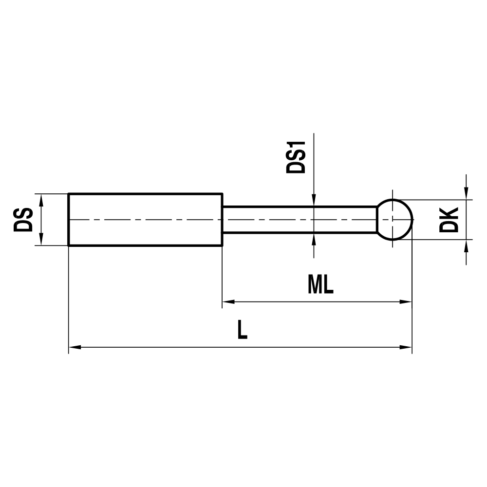 Drawing of product KT M5 005 01 015/65°